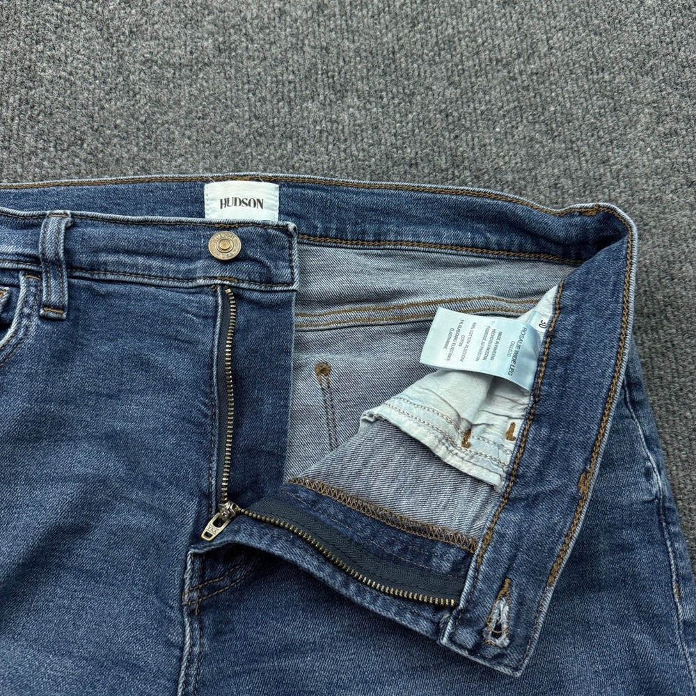 Hudson Rosalie Wide Leg Jeans Womens 30 Blue Callisto High Rise Stretch Denim - Picture 3 of 14